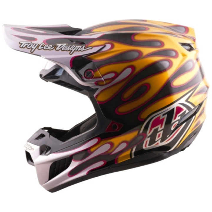 Casque TROY LEE DESIGNS SE5 Carbon Mips - Overspray noir/or