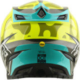 Casque TROY LEE DESIGNS SE5 Composite Mips - Myth jaune fluo