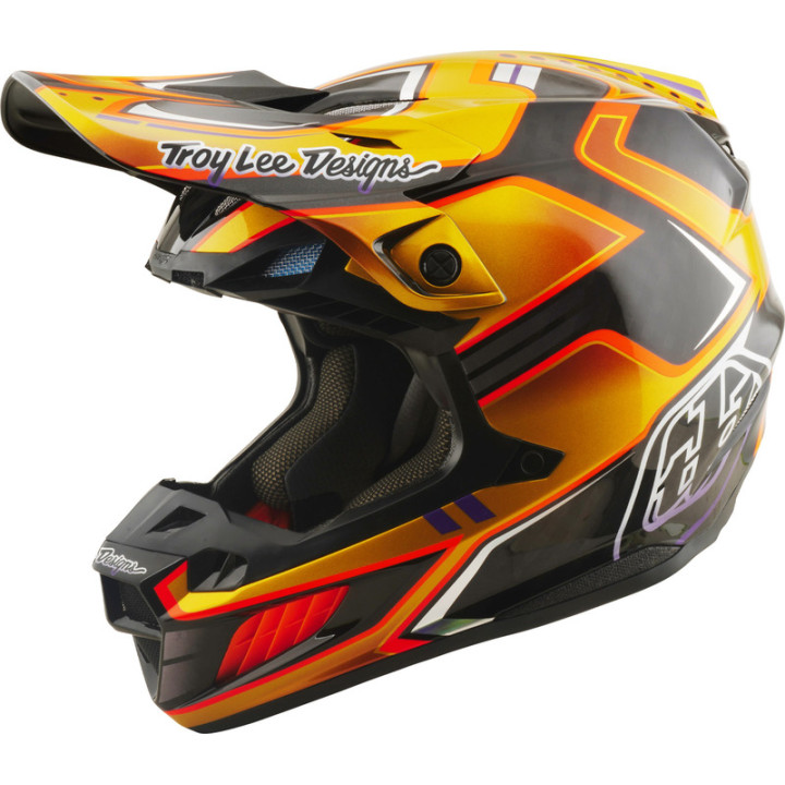 Casque TROY LEE DESIGNS SE5 Carbon Mips - Crest Gold
