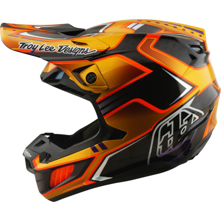 Casque TROY LEE DESIGNS SE5 Carbon Mips - Crest Gold