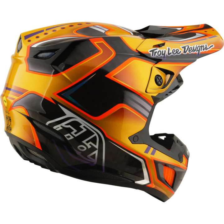 Casque TROY LEE DESIGNS SE5 Carbon Mips - Crest Gold
