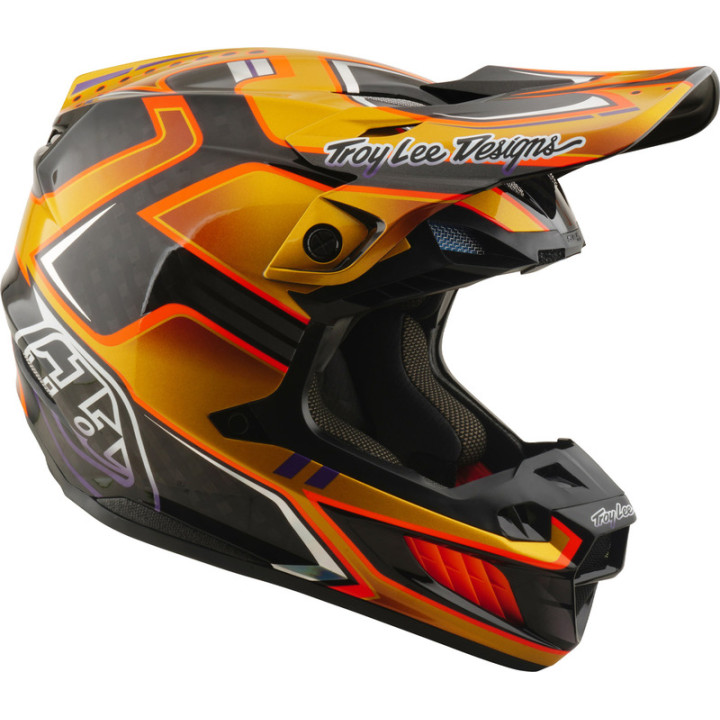Casque TROY LEE DESIGNS SE5 Carbon Mips - Crest Gold
