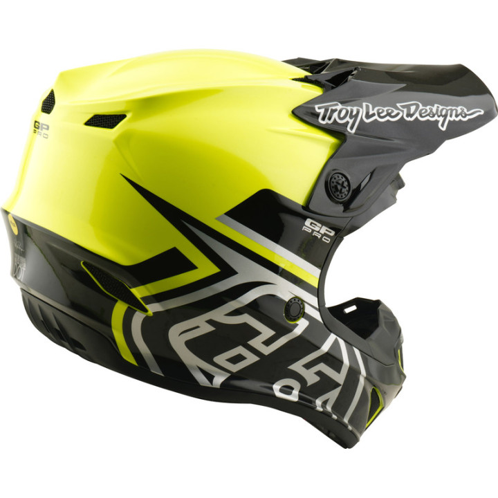 Casque enfant TROY LEE DESIGNS GP Pro Mips - Mono jaune fluo