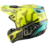 Casque TROY LEE DESIGNS SE5 Composite Mips - Myth jaune fluo