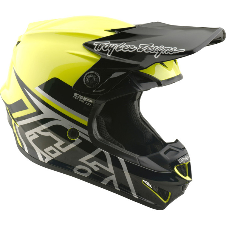 Casque enfant TROY LEE DESIGNS GP Pro Mips - Mono jaune fluo