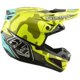 Casque TROY LEE DESIGNS SE5 Composite Mips - Myth jaune fluo