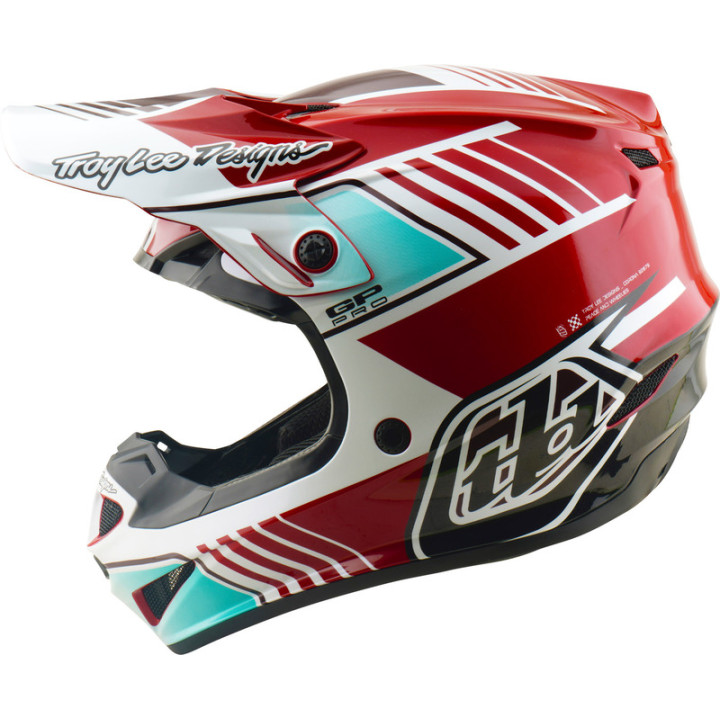 Casque TROY LEE DESIGNS GP Pro Mips - Segment rouge/blanc