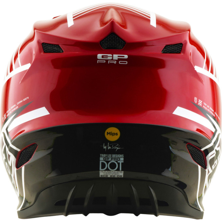 Casque TROY LEE DESIGNS GP Pro Mips - Segment rouge/blanc