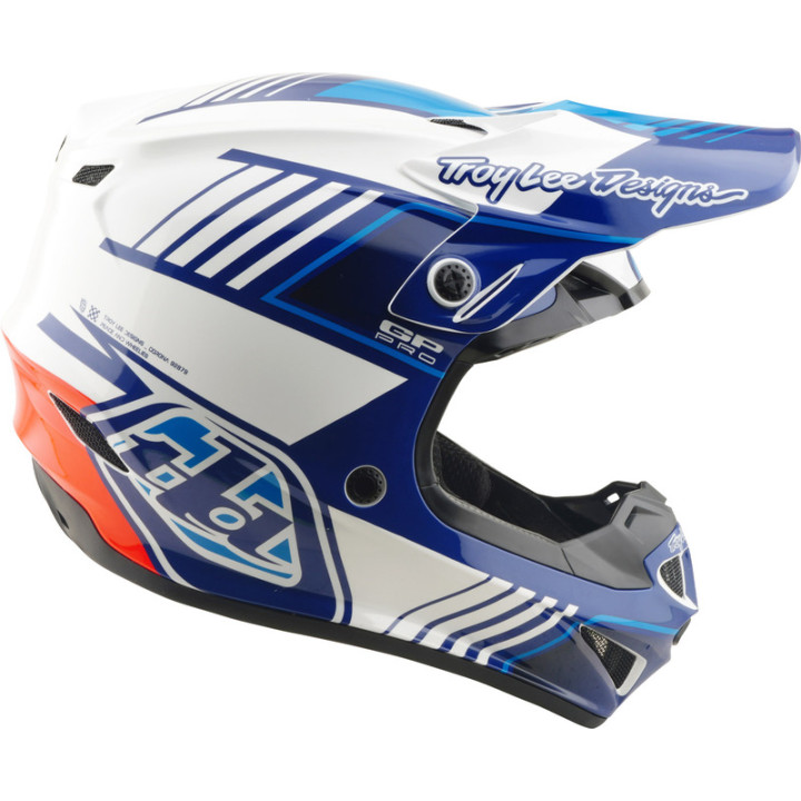 Casque TROY LEE DESIGNS GP Pro Mips - Segment bleu/blanc
