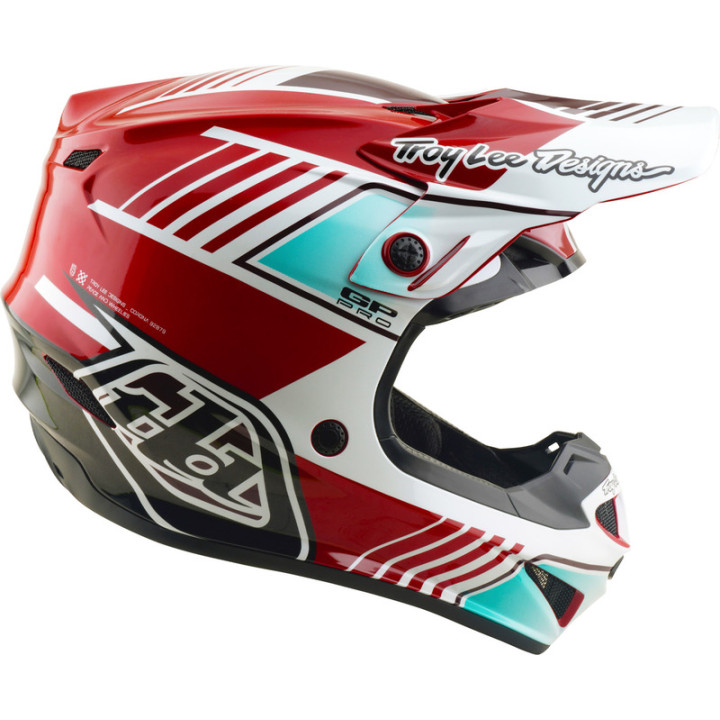 Casque TROY LEE DESIGNS GP Pro Mips - Segment rouge/blanc