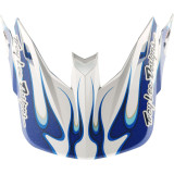 Visière TROY LEE DESIGNS SE5 Composite Torched - bleu