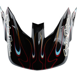 Visière TROY LEE DESIGNS SE5 Carbon Torched - noir/rouge