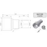Tube de raccordement MIVV 55 - 32 mm
