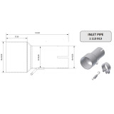 Tube de raccordement MIVV 55 - 38 mm