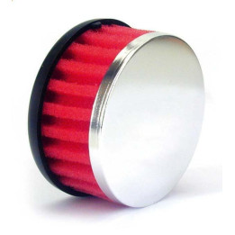 Filtre à air droit TECNIUM mousse Ø28mm rouge - PW3