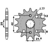 Kit chaîne EK/PBR 530 ZVX3 - 16/45-110 - Couronne acier standard