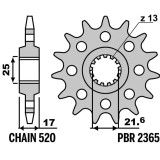 Kit chaîne EK/PBR 520 SRX2 - 15/41-112 - Couronne acier standard
