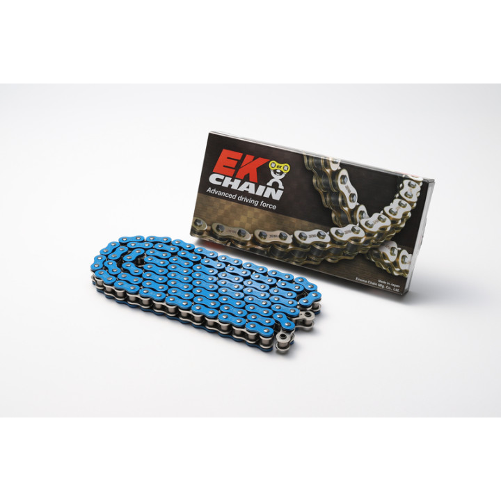 Chaine de transmission EK CHAIN 525 MVXZ2 - Joints Qx-Ring - attache à riveter