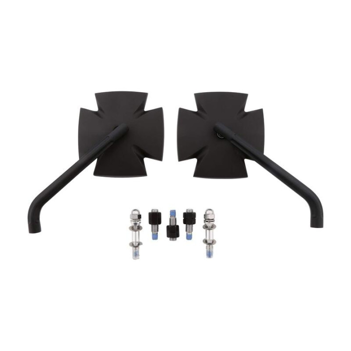 Rétroviseur sur guidon HIGHSIDER pro Iron Cross - noir