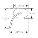 Rétroviseur sur guidon HIGHSIDER pro Wave - noir/rouge