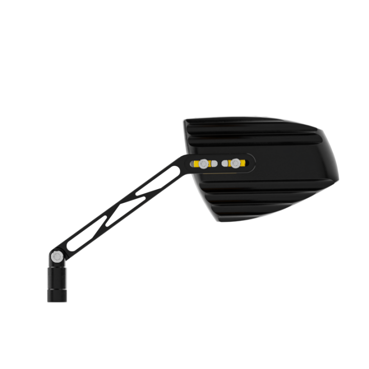 Rétroviseur sur guidon HIGHSIDER pro Wave - noir/doré