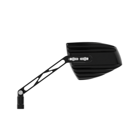 Rétroviseur sur guidon HIGHSIDER pro Wave - noir/argent