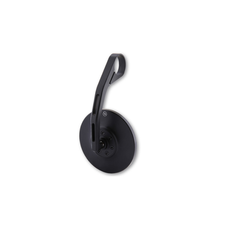 Rétroviseur d'embout de guidon HIGHSIDER pro Conero 2 long – noir mat – à l'unité