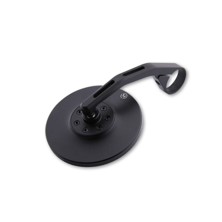 Rétroviseur d'embout de guidon HIGHSIDER pro Conero 2 long – noir mat – à l'unité
