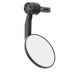 Rétroviseur d'embout de guidon HIGHSIDER pro Conero Black-Edition avec clignotant LED – noir mat – à l'unité