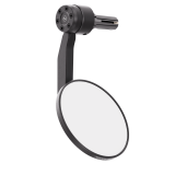 Rétroviseur d'embout de guidon HIGHSIDER pro Conero Black-Edition avec clignotant LED – noir mat – à l'unité