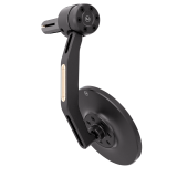 Rétroviseur d'embout de guidon HIGHSIDER pro Conero Black-Edition avec clignotant LED – noir mat – à l'unité