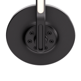 Rétroviseur d'embout de guidon HIGHSIDER pro Conero Black-Edition avec clignotant LED – noir mat – à l'unité