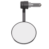 Rétroviseur d'embout de guidon HIGHSIDER pro Conero Black-Edition avec clignotant LED – noir mat – à l'unité
