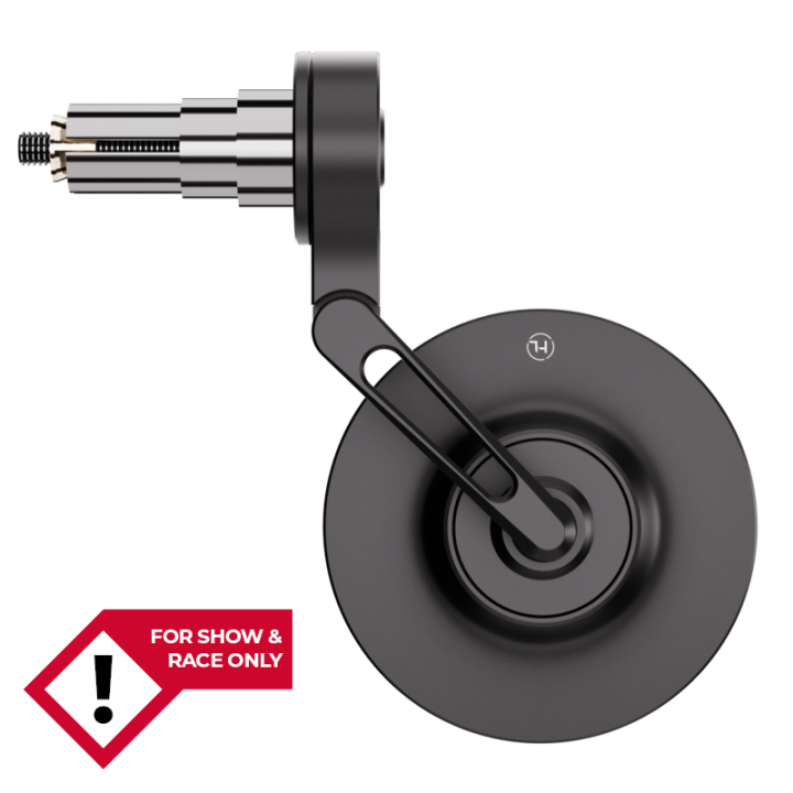 Rétroviseur d'embout de guidon HIGHSIDER pro Conero-XS court – noir mat – à l'unité