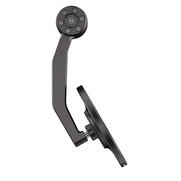 Rétroviseur d'embout de guidon HIGHSIDER pro Conero Black-Edition avec clignotant LED – noir mat – à l'unité