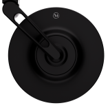 Rétroviseur d'embout de guidon HIGHSIDER pro Conero-XS court – noir mat – à l'unité