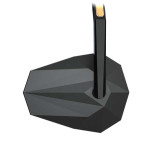 Rétroviseur d'embout de guidon HIGHSIDER pro Stealth-Rim X7 – noir mat – à l'unité