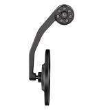 Rétroviseur d'embout de guidon HIGHSIDER pro Conero-EVO – noir mat – à l'unité