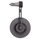 Rétroviseur d'embout de guidon HIGHSIDER pro Conero-EVO – noir mat – à l'unité