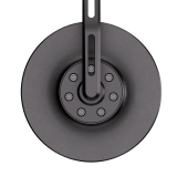 Rétroviseur d'embout de guidon HIGHSIDER pro Conero-EVO – noir mat – à l'unité