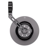 Rétroviseur d'embout de guidon HIGHSIDER pro Conero court – noir – à l'unité