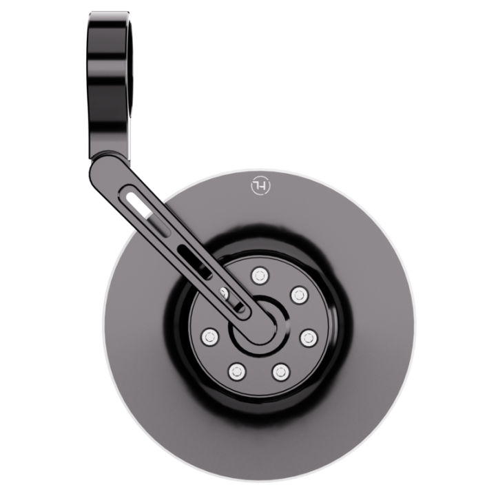 Rétroviseur d'embout de guidon HIGHSIDER pro Conero court – noir – à l'unité