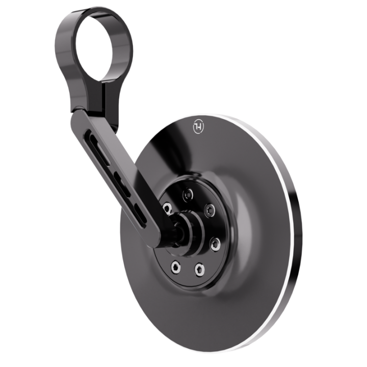 Rétroviseur d'embout de guidon HIGHSIDER pro Conero court – noir – à l'unité