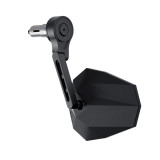 Rétroviseur d'embout de guidon HIGHSIDER pro Stealth-X5 EVO court – noir mat – à l'unité