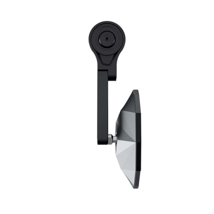 Rétroviseur d'embout de guidon HIGHSIDER pro Stealth-X5 EVO court – noir mat – à l'unité