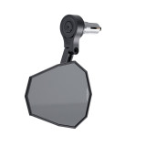 Rétroviseur d'embout de guidon HIGHSIDER pro Stealth-X5 EVO court – noir mat – à l'unité