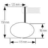 Rétroviseur d'embout de guidon HIGHSIDER pro Stealth-X5 EVO court – noir mat – à l'unité