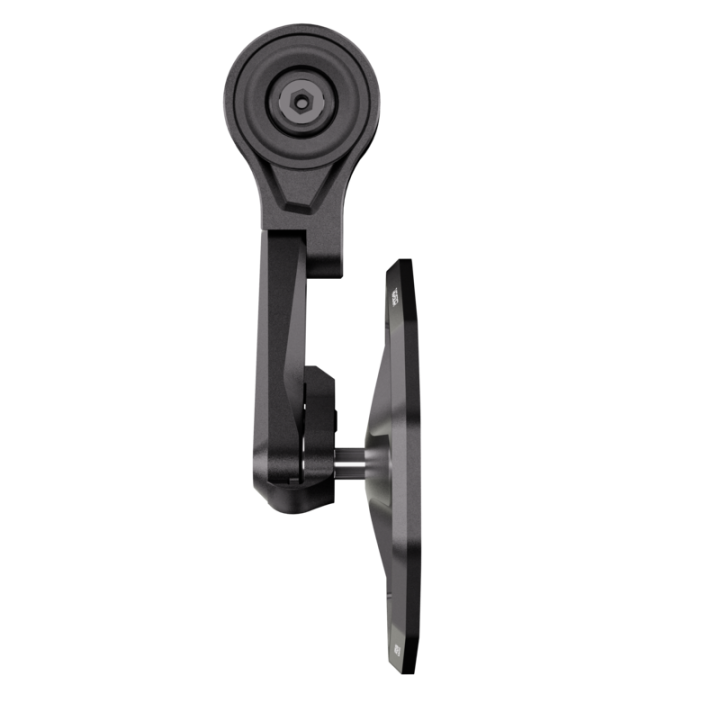 Rétroviseur d'embout de guidon HIGHSIDER pro Victory-Slim EVO-Short court – noir mat – à l'unité