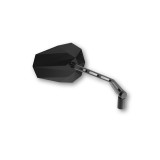 Rétroviseur de guidon HIGHSIDER pro Stealth-X1 – noir – la paire