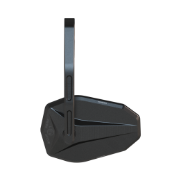 Rétroviseur d'embout de guidon HIGHSIDER pro Victory-Blast long – noir mat – à l'unité